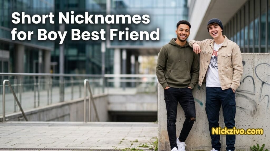 Two young friends standing side by side