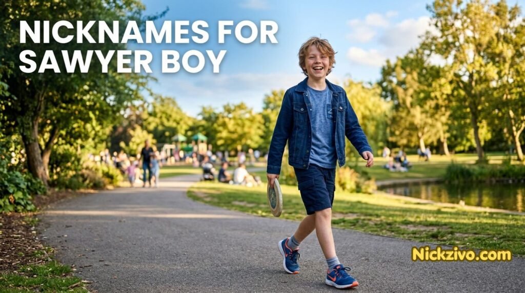 Young boy playing outdoors in a sunny park